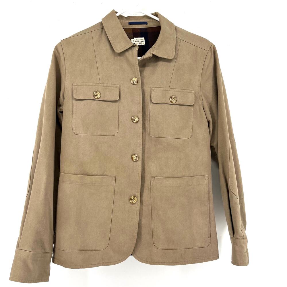 Bridge‎ & Burn Cotton Twill Men's Jacket Plaid lined Pockets (s)